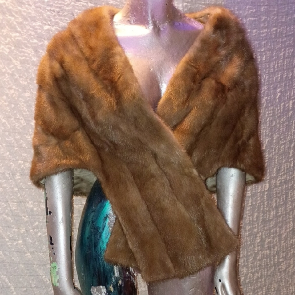 Classic Brown Faux Fur Cape Wrap - Women’s Jacket & Coat